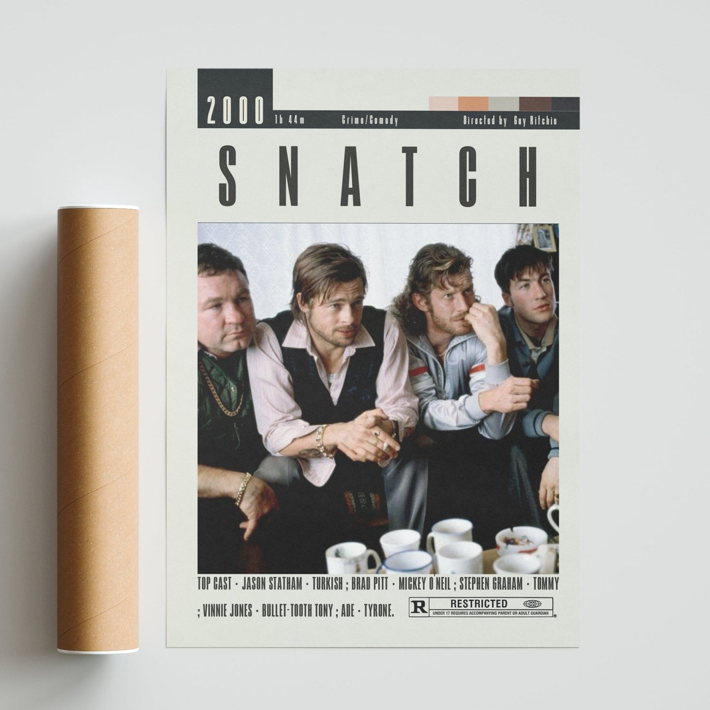 Snatch Poster | Guy Ritchie Movies - 98typesModern Minimal Movies