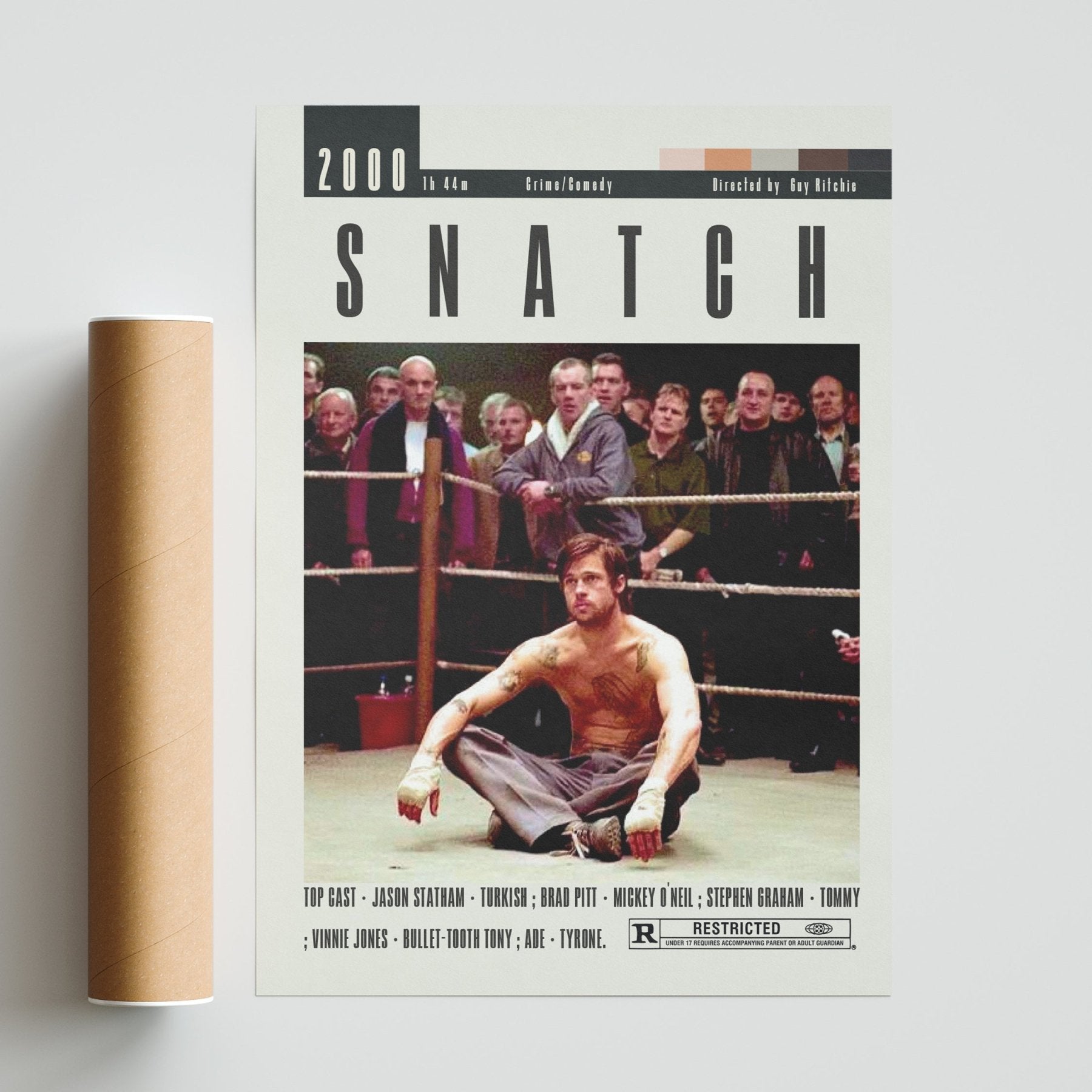 Snatch Poster | Guy Ritchie Movies - 98typesModern Minimal Movies