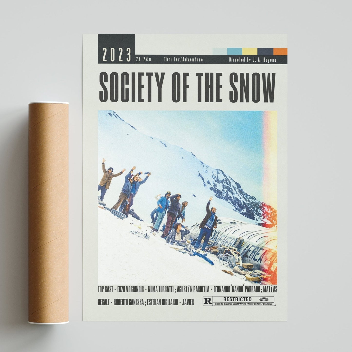 Society of the Snow Poster | J.A.Bayona Movies - 98typesModern Minimal Movies