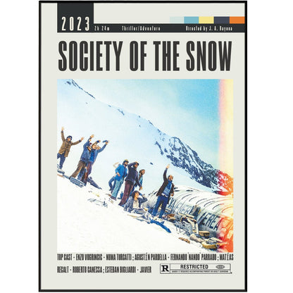 Society of the Snow Poster | J.A.Bayona Movies - 98typesModern Minimal Movies