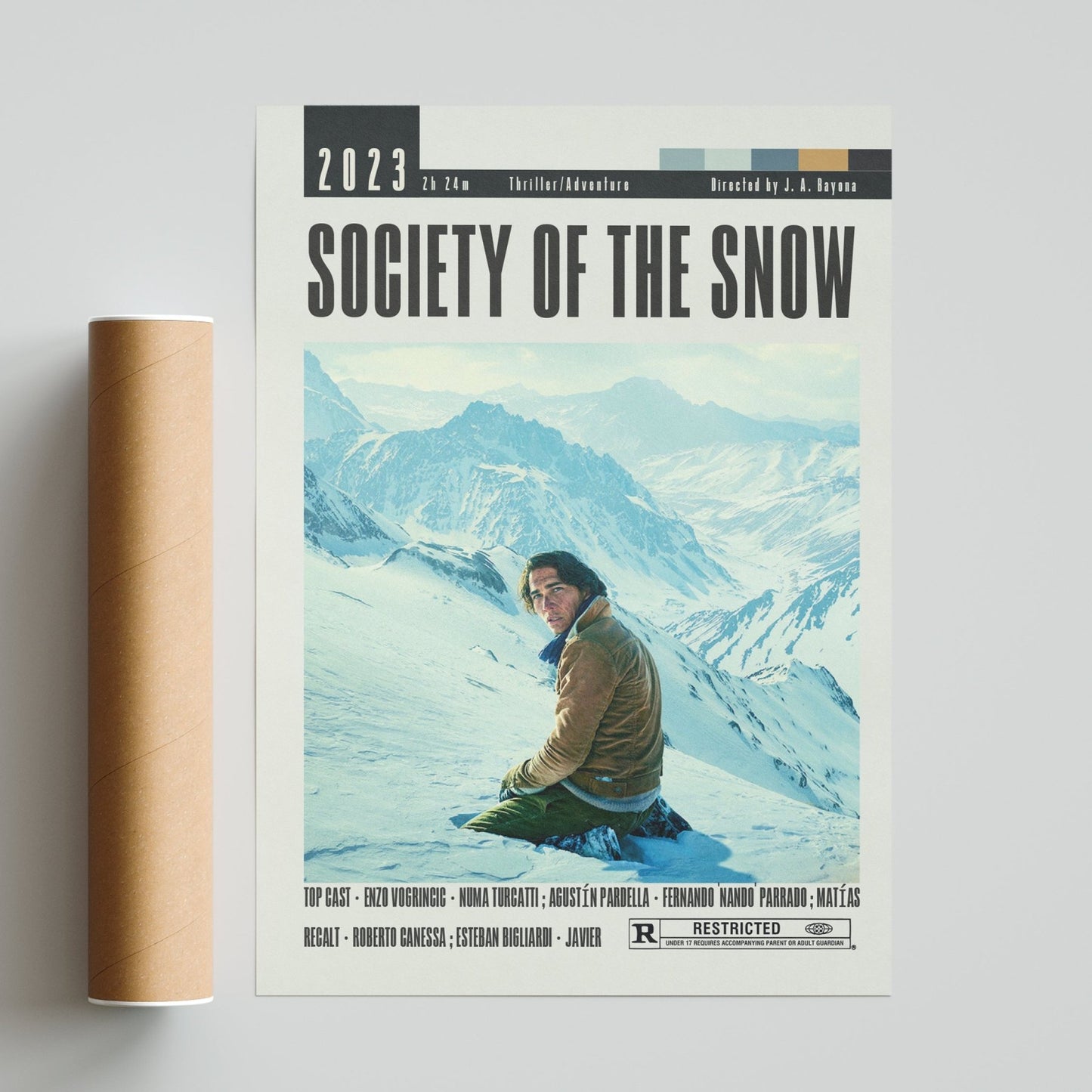 Society of the Snow Poster | J.A.Bayona Movies - 98typesModern Minimal Movies