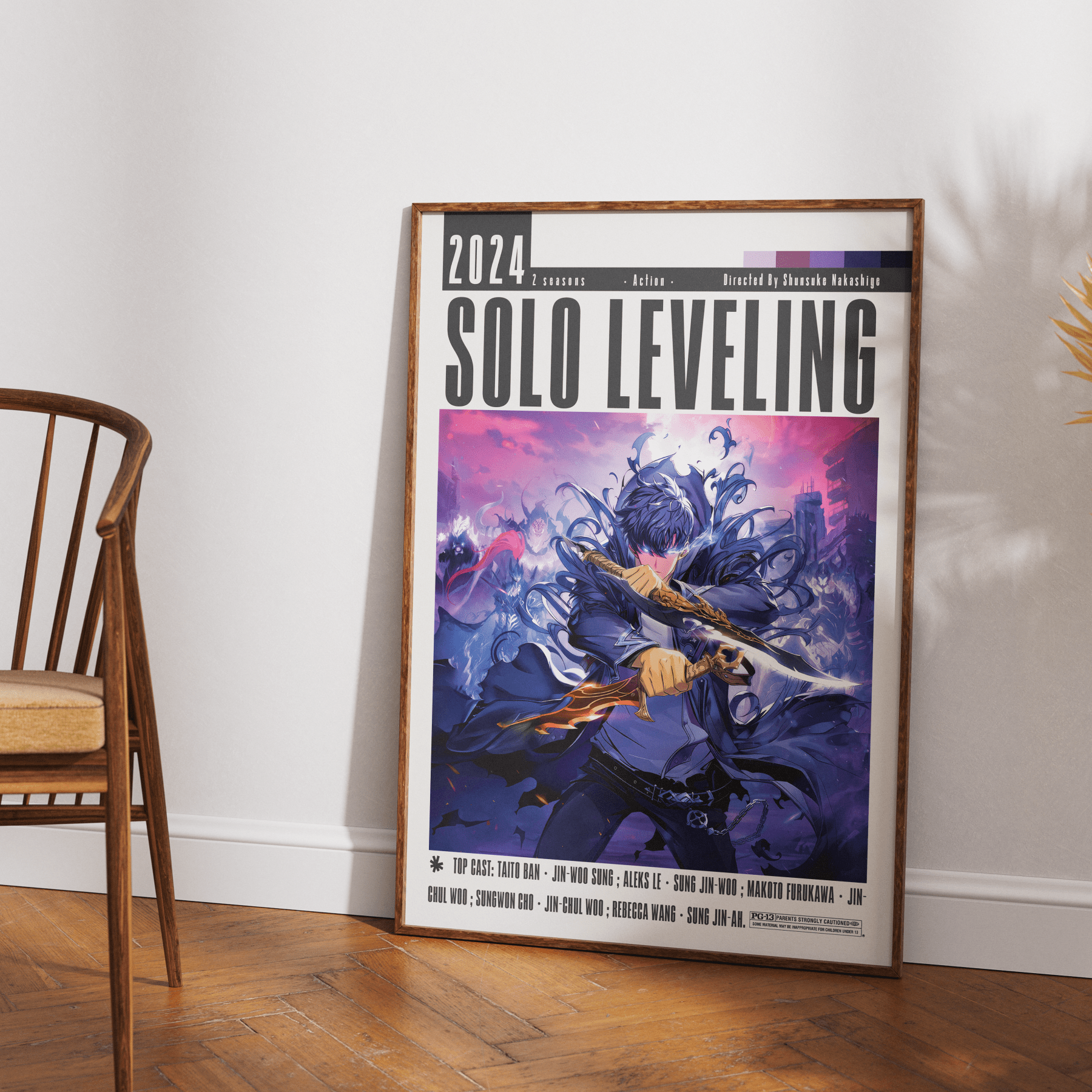 Solo Leveling Film Poster - 98typesModern Minimal Movies