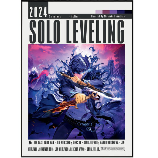 Solo Leveling Film Poster - 98typesModern Minimal Movies