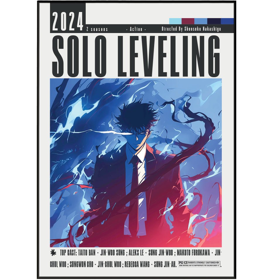 Solo Leveling Film Posters - 98typesModern Minimal Movies