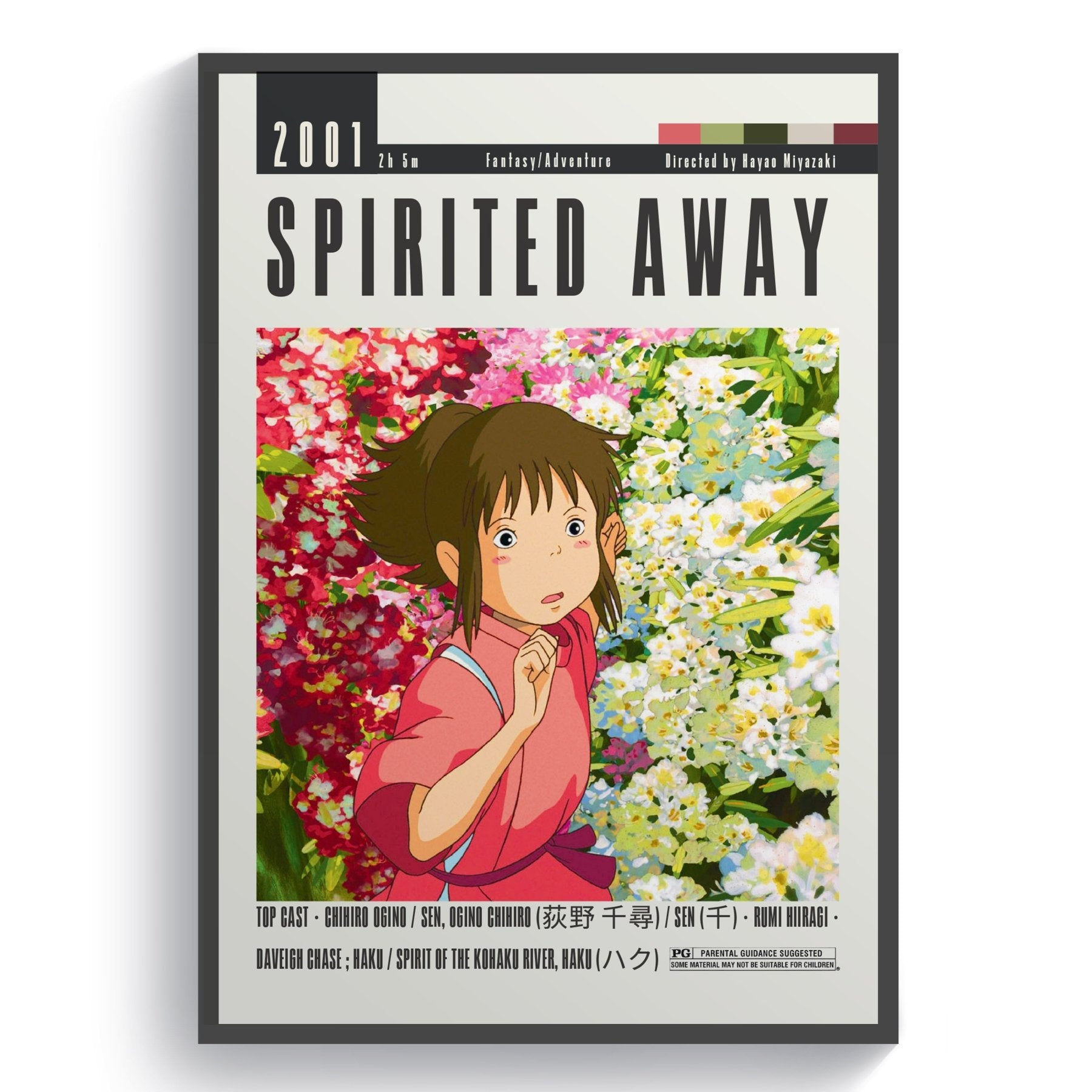 Spirited Away Movie | Classic Anime Film Posters - 98typesModern Minimal Movies