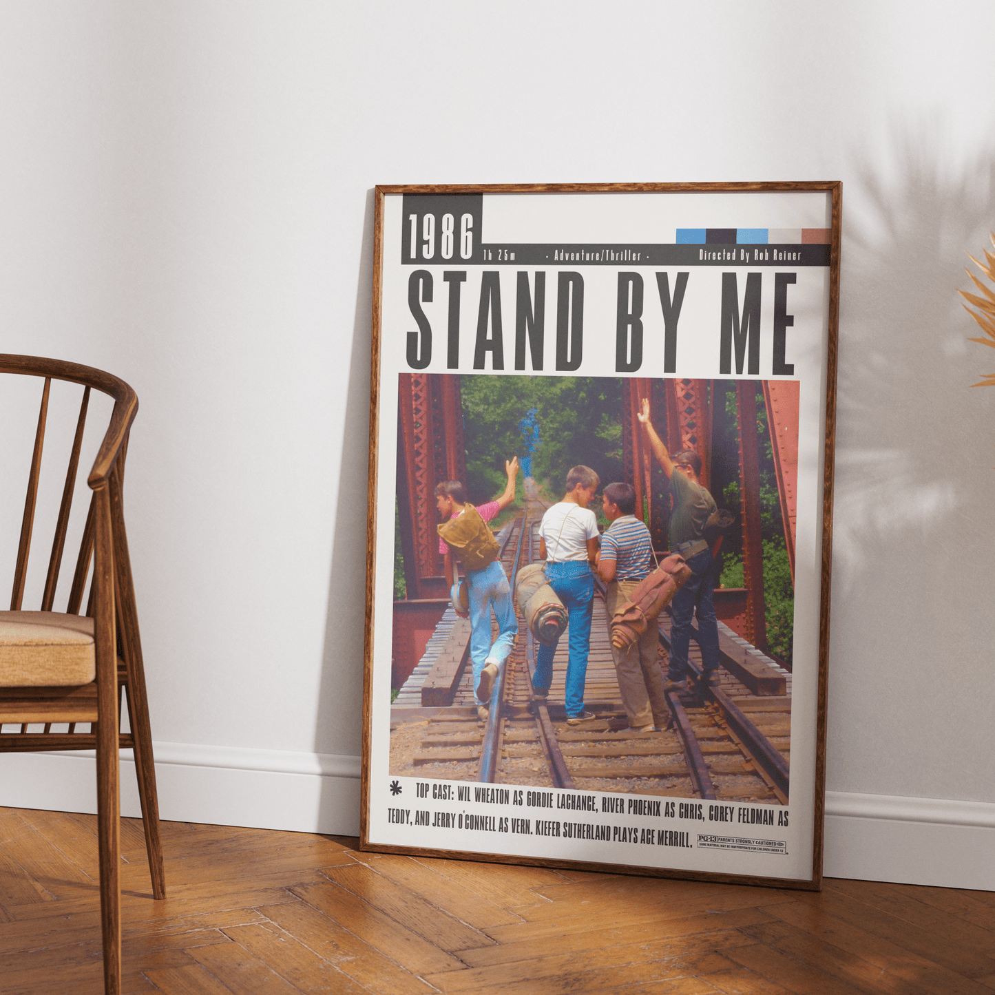 Stand by Me 1986 Film Poster - 98typesModern Minimal Movies