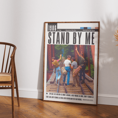 Stand by Me 1986 Film Poster - 98typesModern Minimal Movies