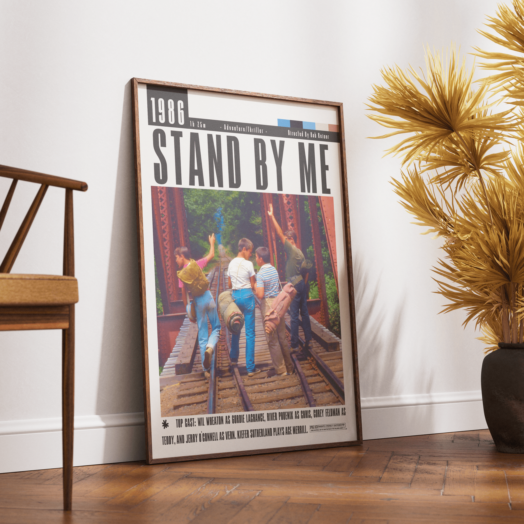 Stand by Me 1986 Film Poster - 98typesModern Minimal Movies