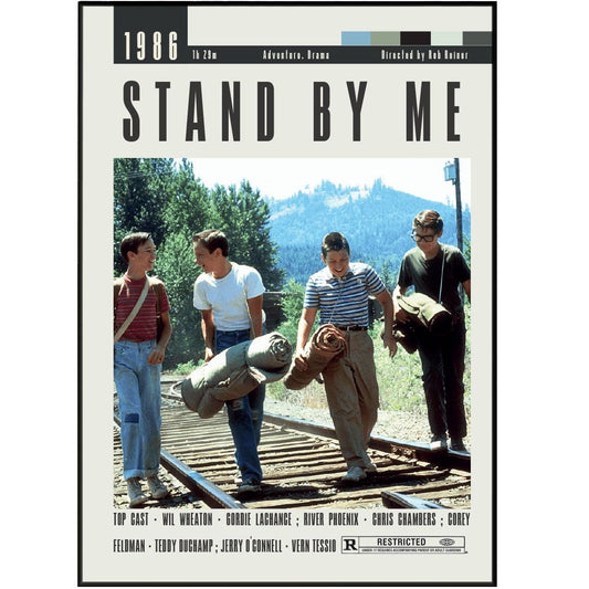 Stand by Me Posters | Rob Reiner Movies - 98typesModern Minimal Movies