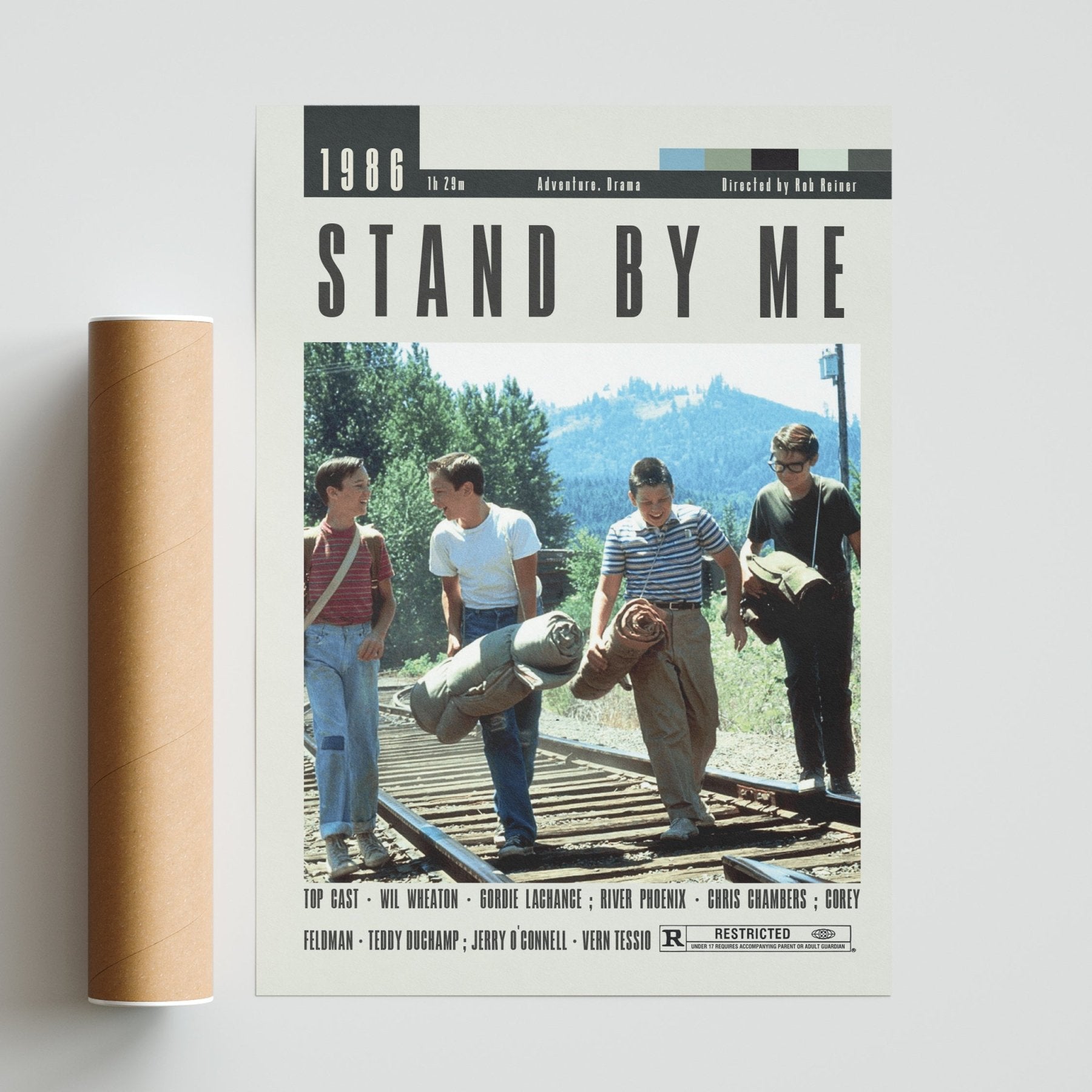 Stand by Me Posters | Rob Reiner Movies - 98typesModern Minimal Movies