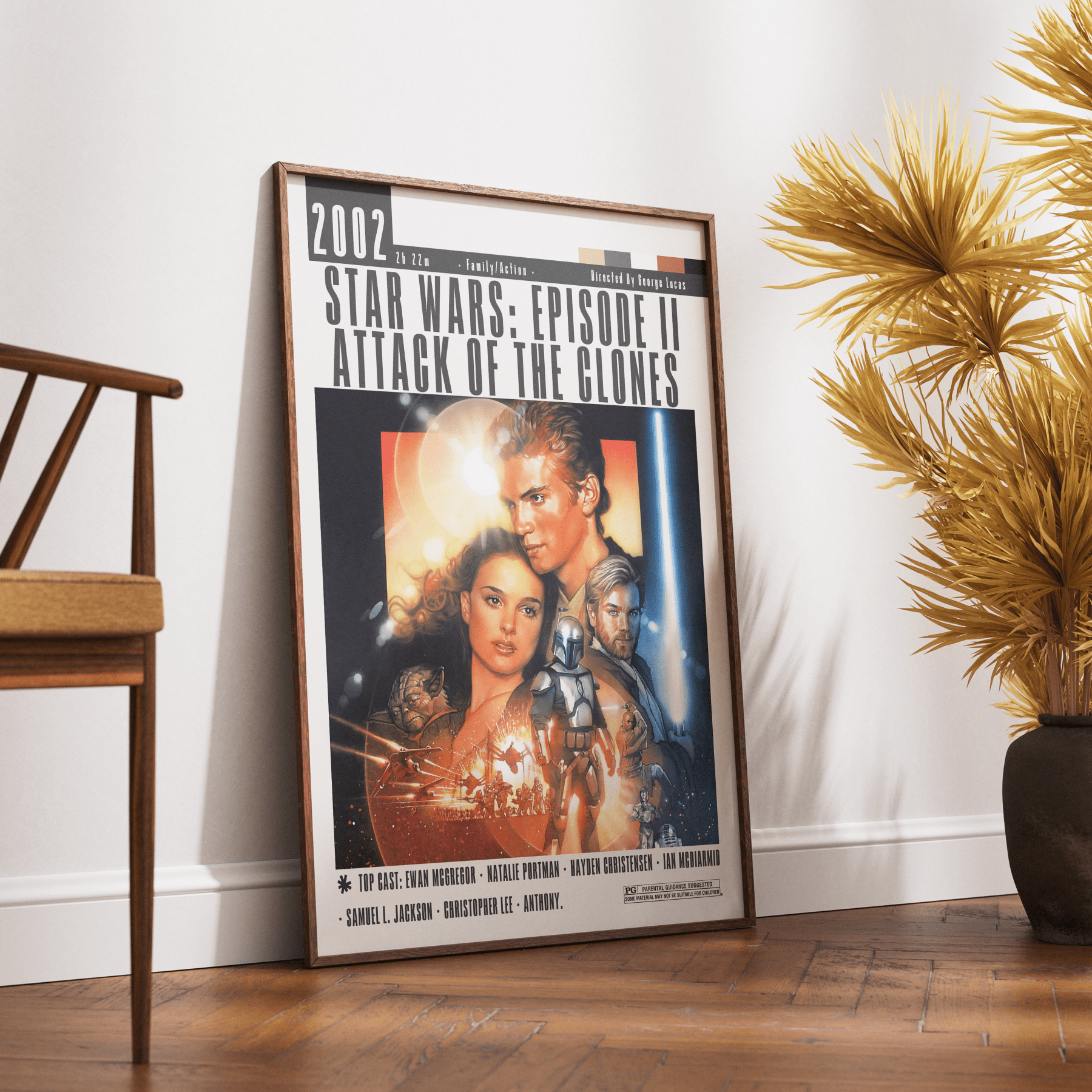 Star Wars Episode II Attack of the Clones Film Poster - 98typesModern Minimal Movies