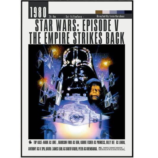 Star Wars Episode V – The Empire Strikes Back Film Posters - 98typesModern Minimal Movies