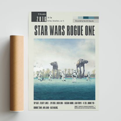 Star Wars Rogue One Poster | Gareth Edwards Movies - 98typesModern Minimal Movies