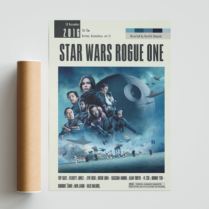 Star Wars Rogue One Poster | Gareth Edwards Movies - 98typesModern Minimal Movies