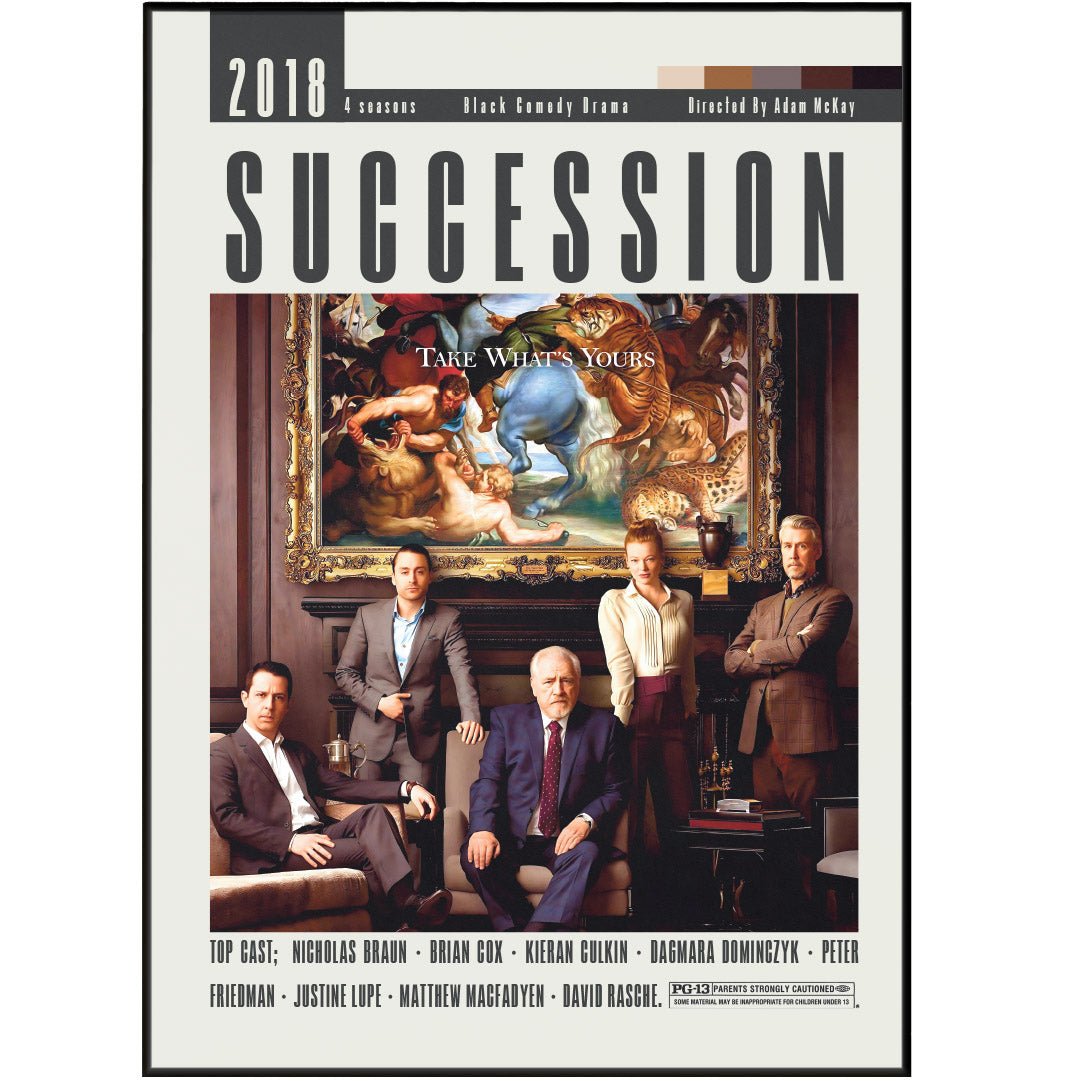 Succession TV Series Posters - 98typesModern Minimal Movies