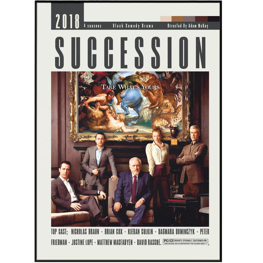 Succession TV Series Posters - 98typesModern Minimal Movies