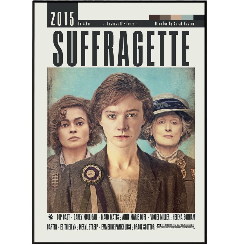 Suffragette 2015 Movie Posters - 98typesModern Minimal Movies