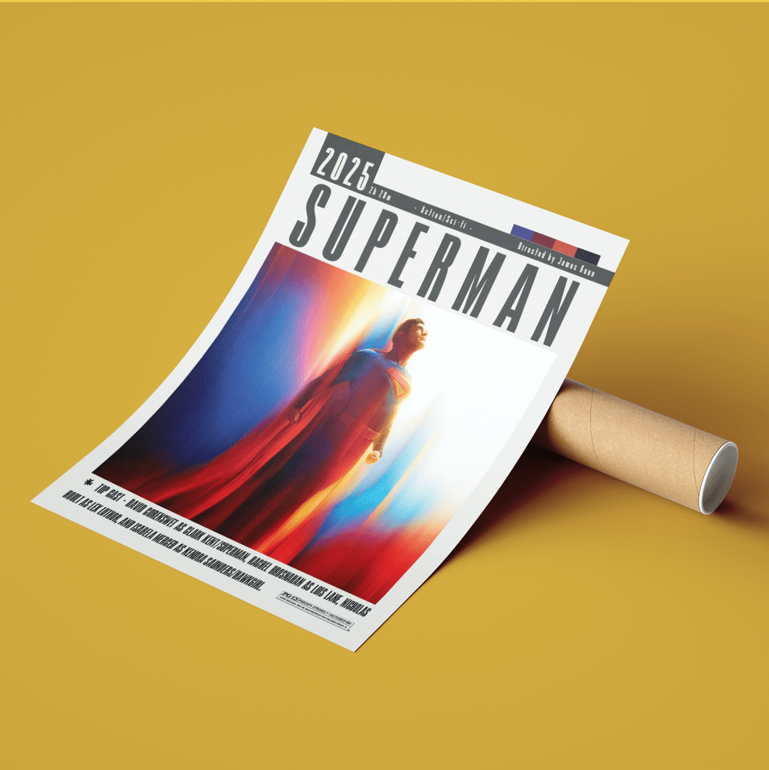 Superman 2025 Movie Posters - 98typesModern Minimal Movies
