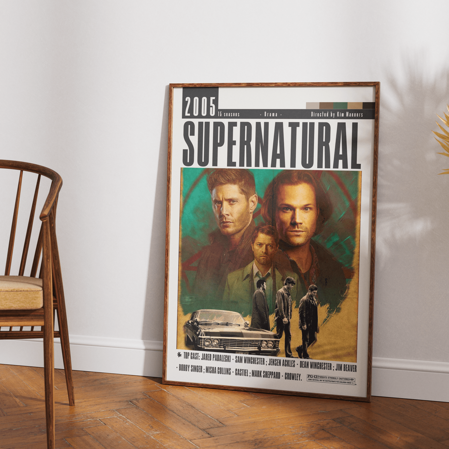Supernatural Tv Serie Poster - 98typesModern Minimal Movies