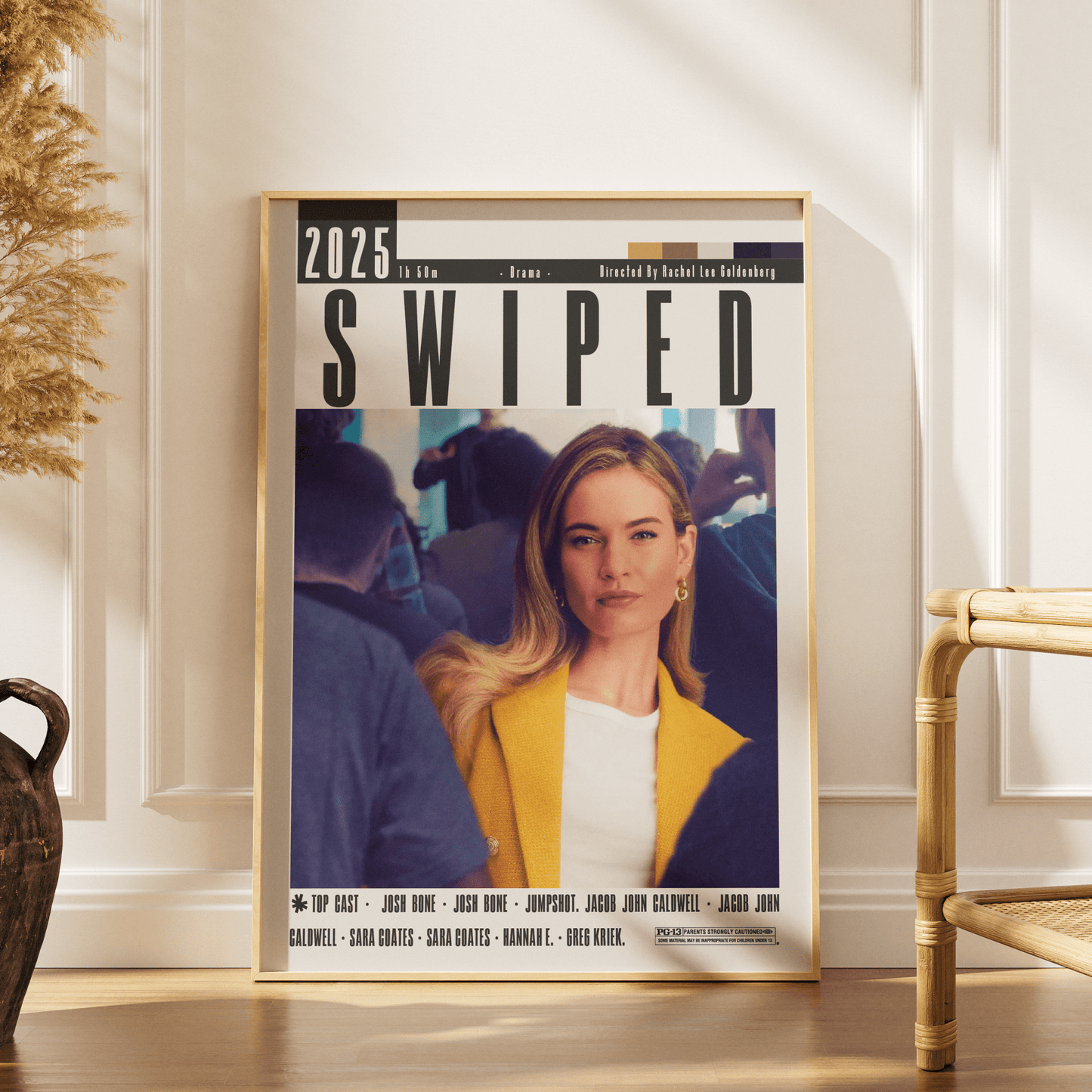 Swiped (2025) Poster - 98typesModern Minimal Movies