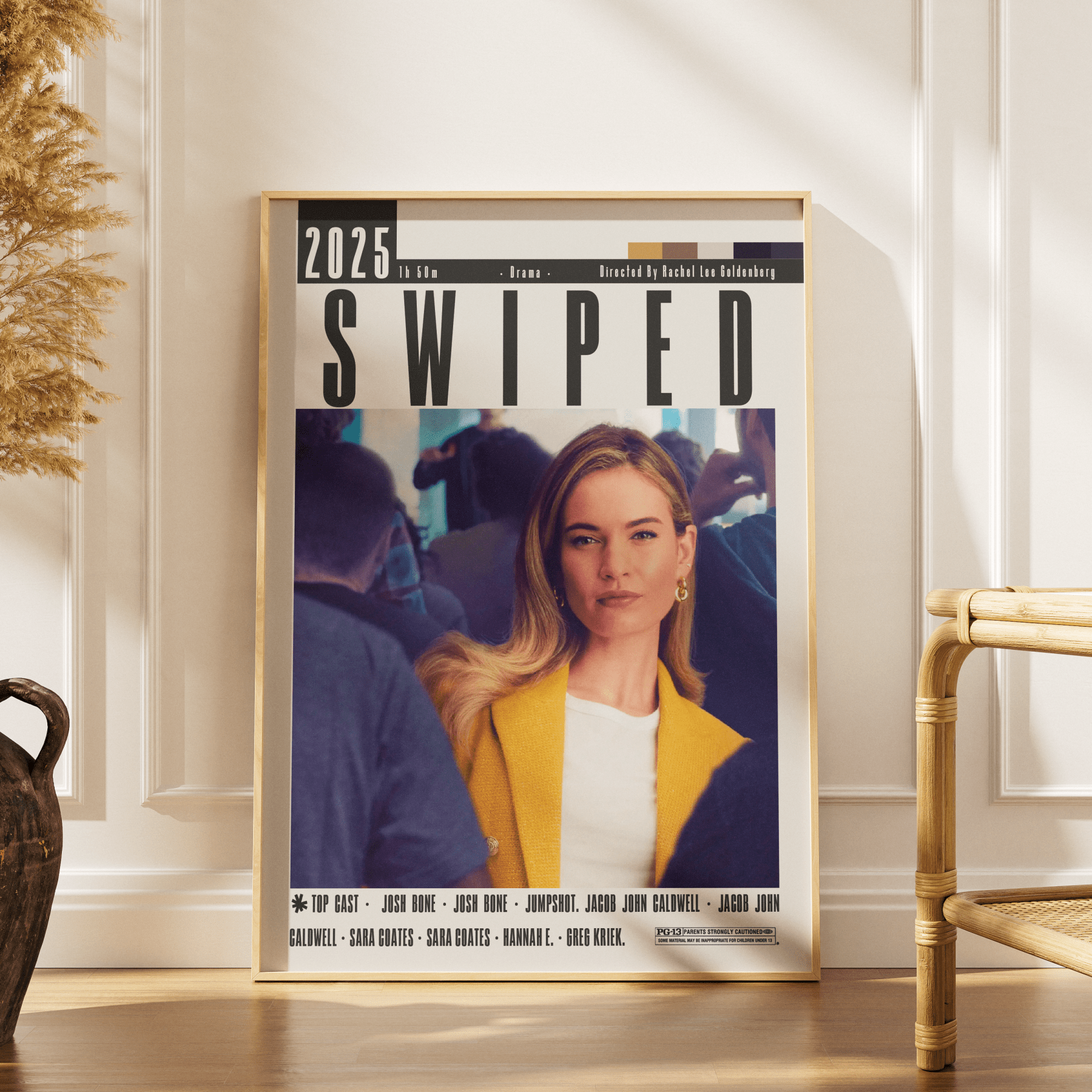 Swiped (2025) Poster - 98typesModern Minimal Movies