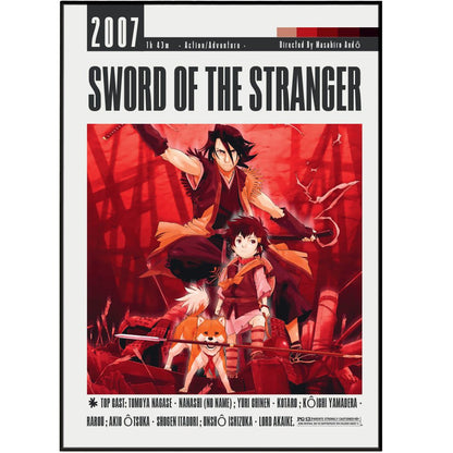 Sword of the Stranger Movie Posters - 98typesModern Minimal Movies
