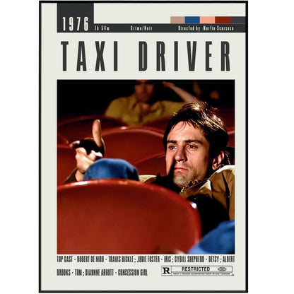 Taxi Driver Posters | Martin Scorsese Movies - 98typesModern Minimal Movies