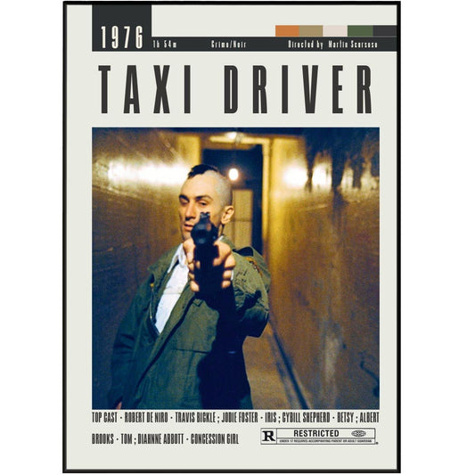Taxi Driver Posters | Martin Scorsese Movies - 98typesModern Minimal Movies