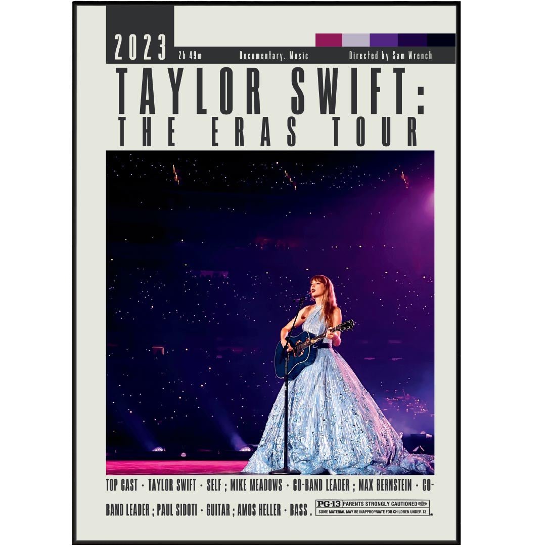 Taylor Swift The Eras Tour Posters | Wolfgang Petersen Movie - 98typesModern Minimal Movies
