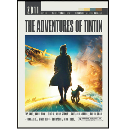 The Adventures of Tintin Movie Posters - 98typesModern Minimal Movies