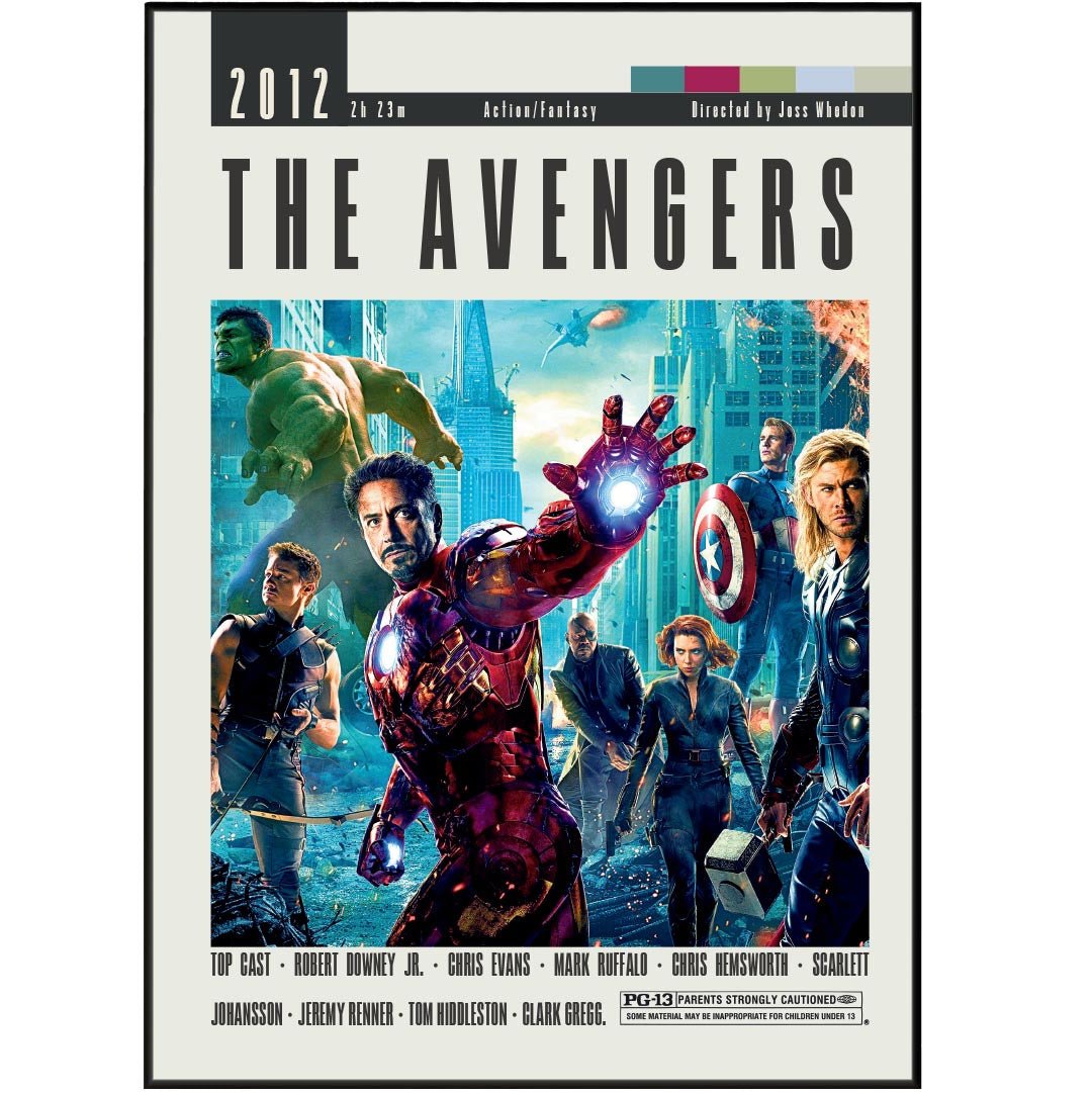 The Avengers Poster | Sydney Newman Movies - 98typesModern Minimal Movies