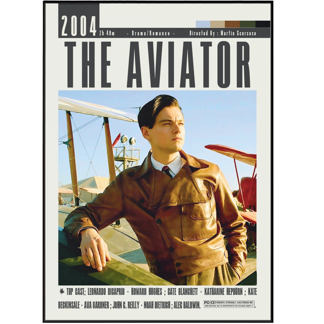 The Aviator Movie Posters - 98typesModern Minimal Movies