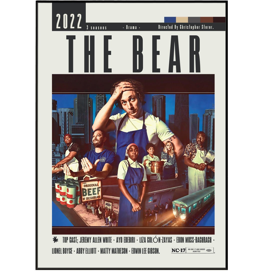 The Bear Tv Serie Posters - 98typesModern Minimal Movies