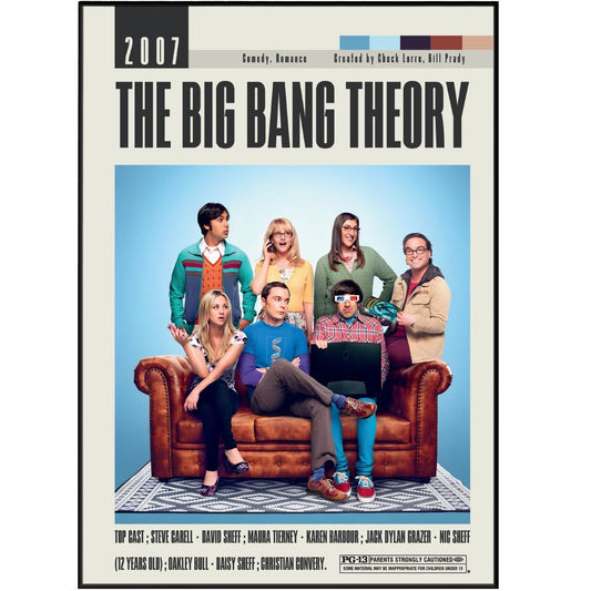 The Big Bang Theory Tv Serie Poster | Chuck Lorre Movies - 98typesModern Minimal Movies