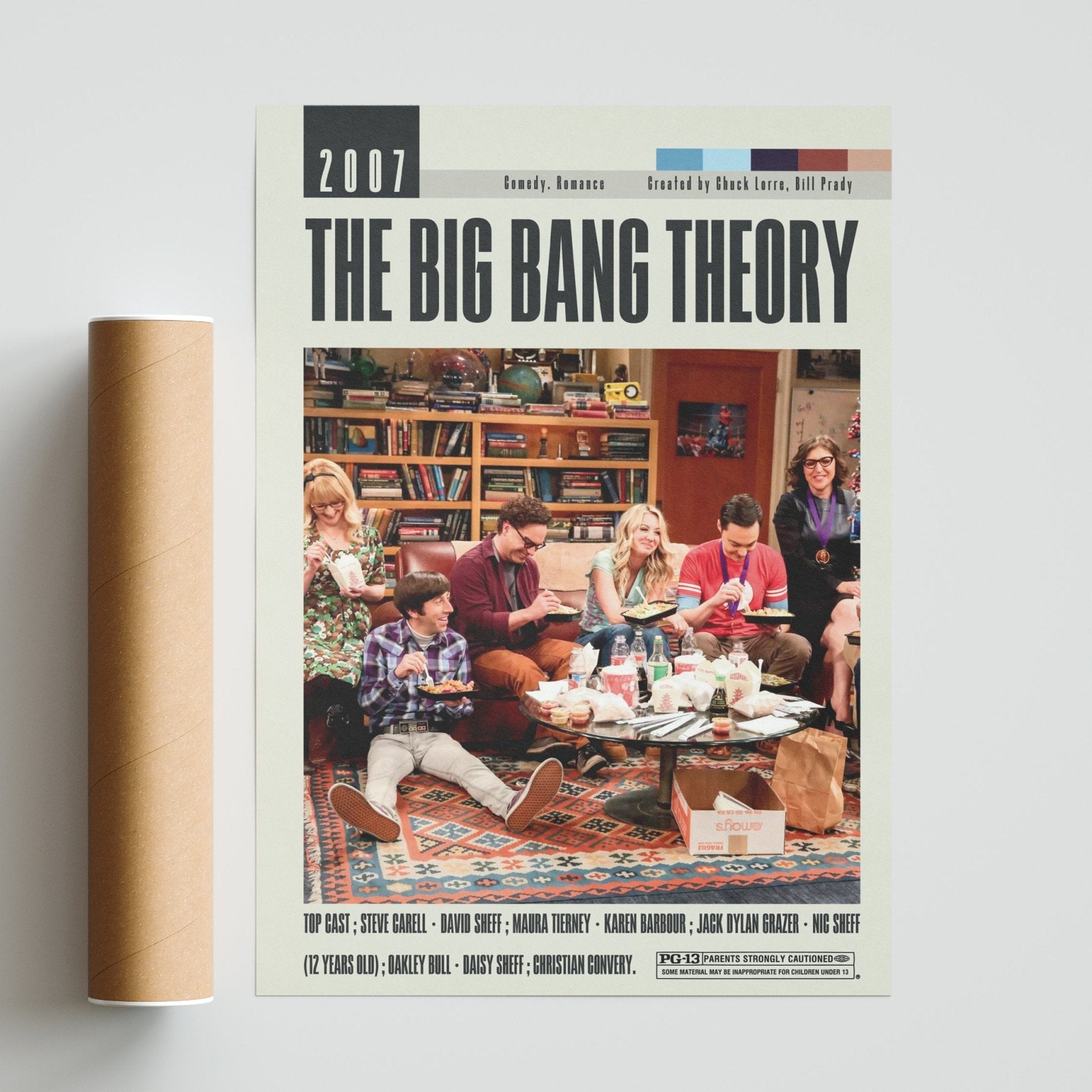 The Big Bang Theory Tv Serie Poster | Chuck Lorre Movies - 98typesModern Minimal Movies