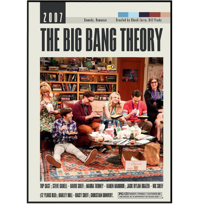 The Big Bang Theory Tv Serie Poster | Chuck Lorre Movies - 98typesModern Minimal Movies