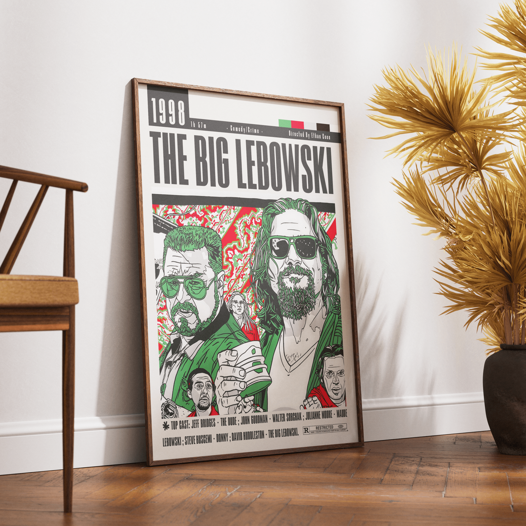 The Big Lebowski Film Posters - 98typesModern Minimal Movies