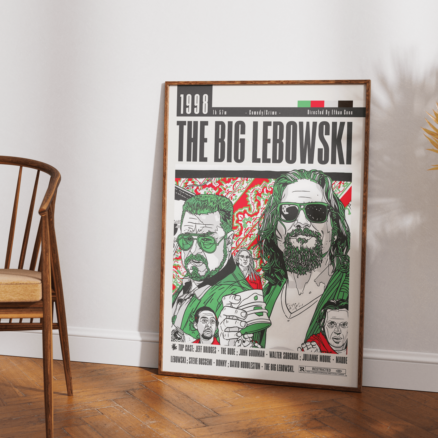 The Big Lebowski Film Posters - 98typesModern Minimal Movies