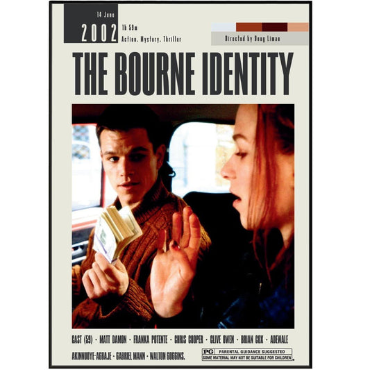 The Bourne Identity Poster | Doug Liman Movies - 98typesModern Minimal Movies