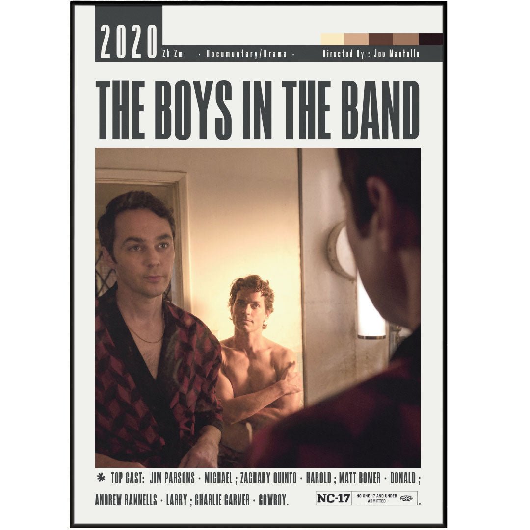 The Boys in the Band Movie Poster - 98typesModern Minimal Movies