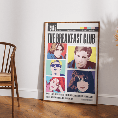 The Breakfast Club 1985 Film Poster - 98typesModern Minimal Movies
