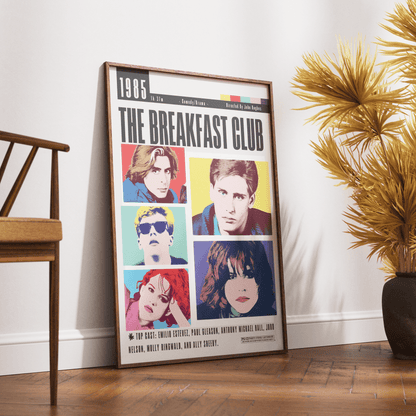 The Breakfast Club 1985 Film Poster - 98typesModern Minimal Movies