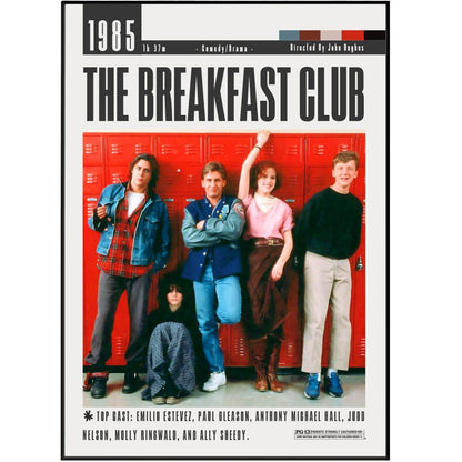 The Breakfast Club Film Posters - 98typesModern Minimal Movies