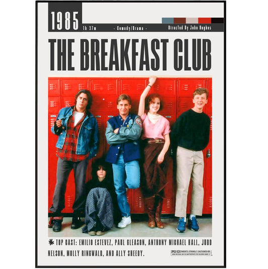 The Breakfast Club Film Posters - 98typesModern Minimal Movies