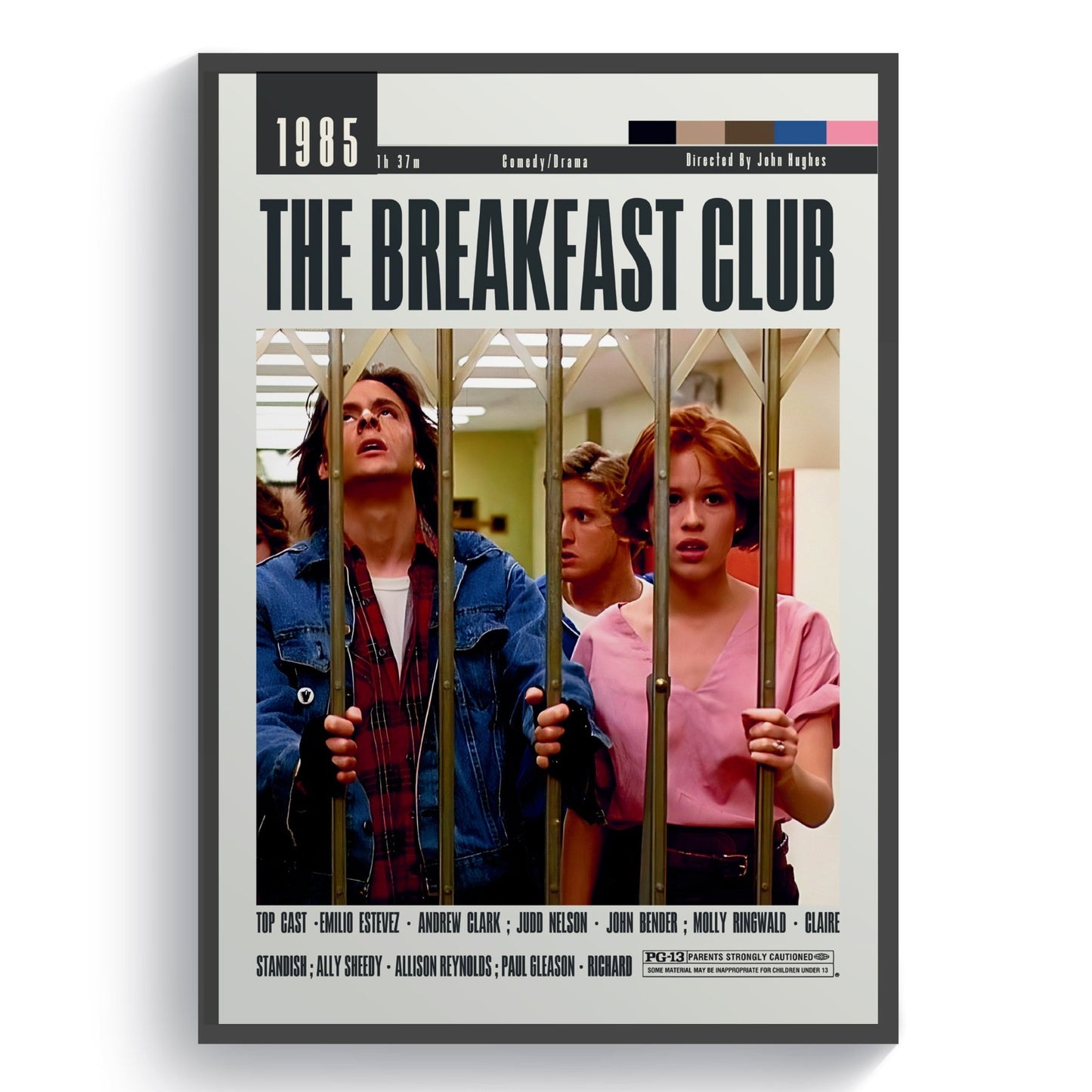 The Breakfast Club Posters | John Hughes Movies - 98typesModern Minimal Movies