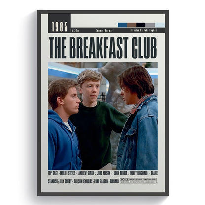 The Breakfast Club Posters | John Hughes Movies - 98typesModern Minimal Movies