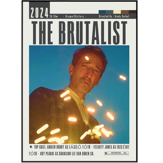 The Brutalist Movie Poster - 98typesModern Minimal Movies