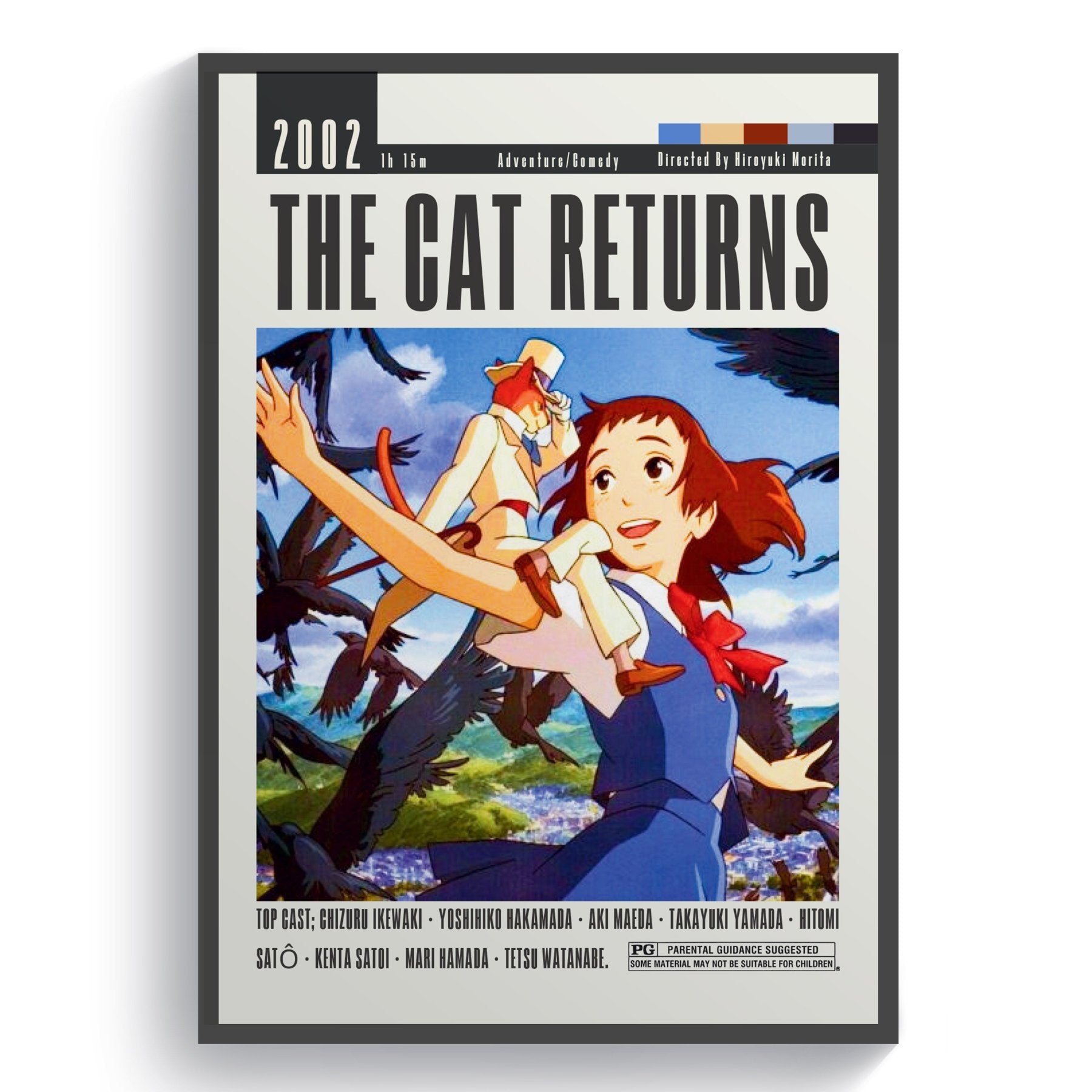 The Cat Returns Poster Movies - 98typesModern Minimal Movies