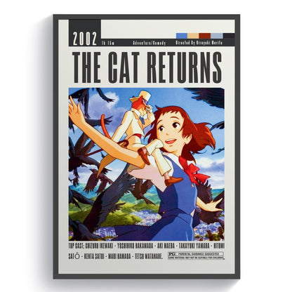 The Cat Returns Poster Movies - 98typesModern Minimal Movies