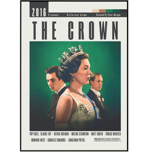 The Crown TV Series Posters - 98typesModern Minimal Movies